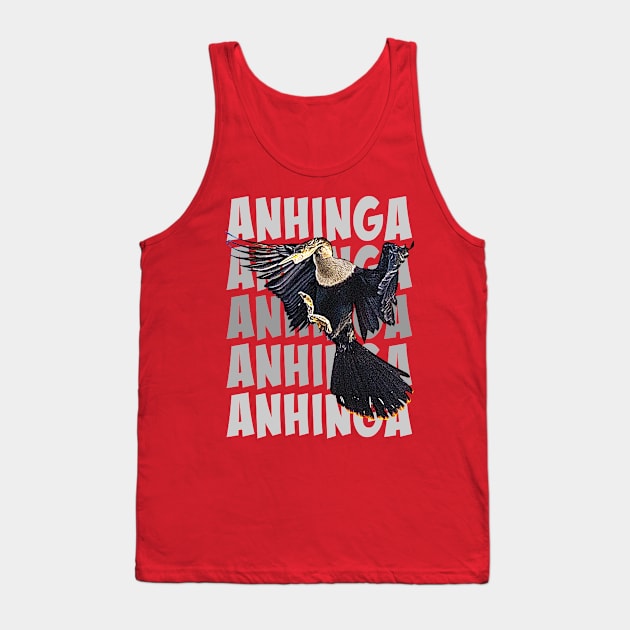 Anhinga Gray Tank Top by Ripples of Time